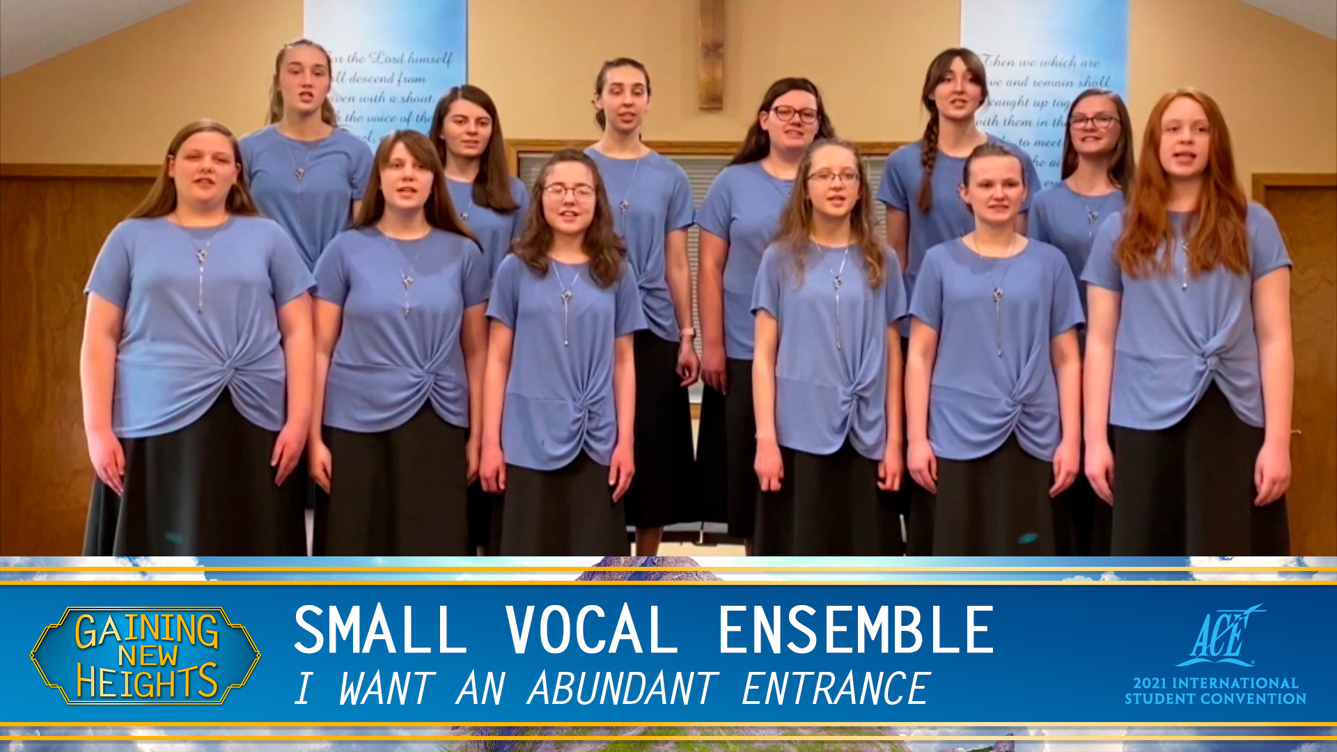 Small Vocal Ensemble, "I Want an Abundant Entrance" - ISC 2021